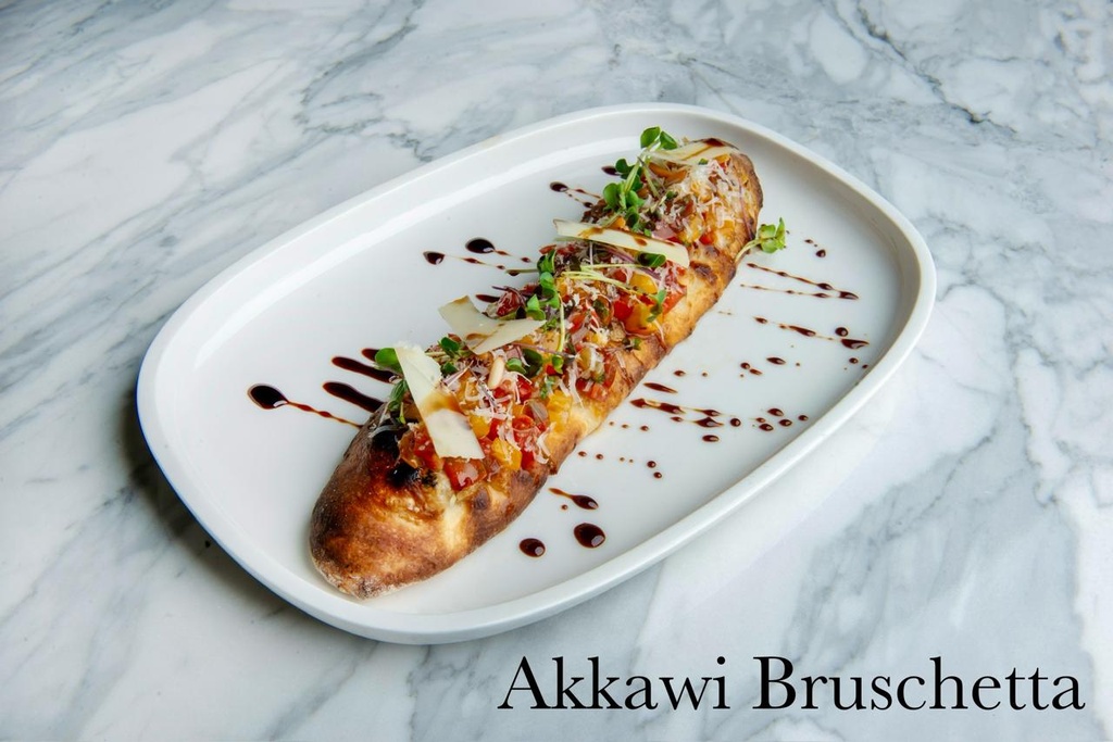 Akkawi Bruschetta on Woodfire | عكاوي بروسكيتا عالحطب